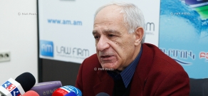 Пресс-конференция главы Союза архитекторов Армении Мкртича Минасяна