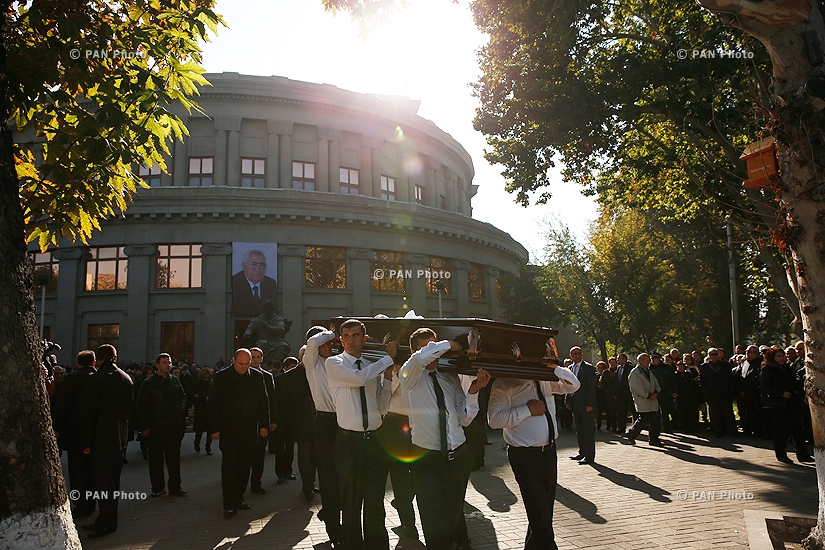 Funeral of Armenian politician Vladimir Movsisyan