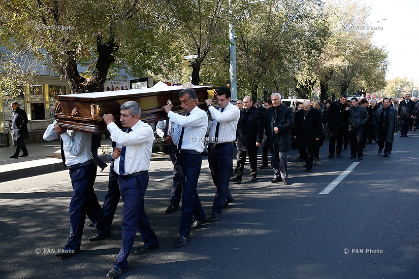 Funeral of Armenian politician Vladimir Movsisyan