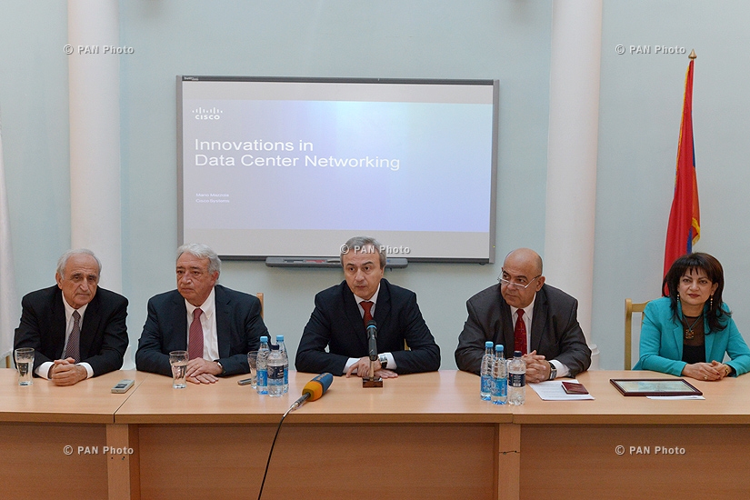 The Chief Development Officer at Cisco Systems, Inc. Mario Mazzola visits State Engineering University of Armenia (SEUA)