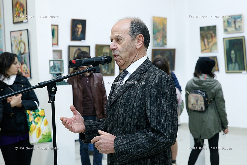 RA Gvot.: PM Hovik Abrahamyan attends opening of exhibition-contest of young artists