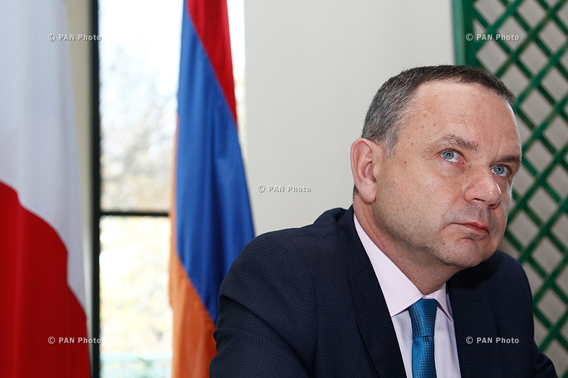 Пресс-конференция новоназначенного посла Франции в Армении Жан-Франсуа Шарпантье 