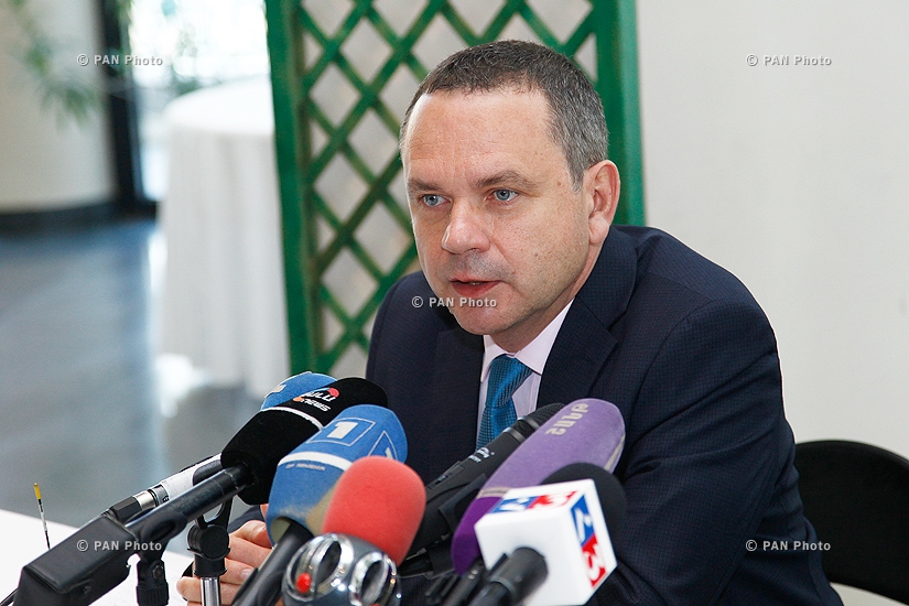 Press conference of Newly appointed French Ambassador to Armenia Jean-François Charpentier