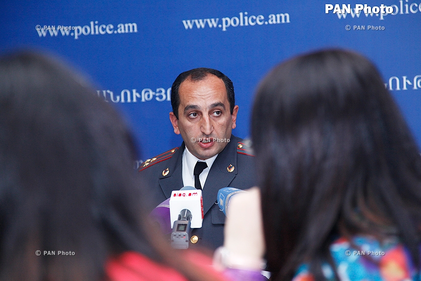 Press conference of Head of the Police Internal Security Department Armen Hakobyan,