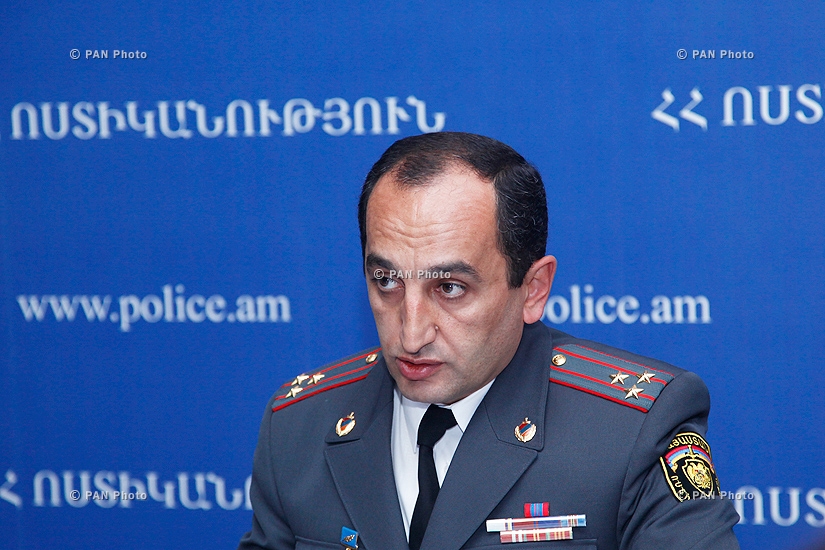 Press conference of Head of the Police Internal Security Department Armen Hakobyan,