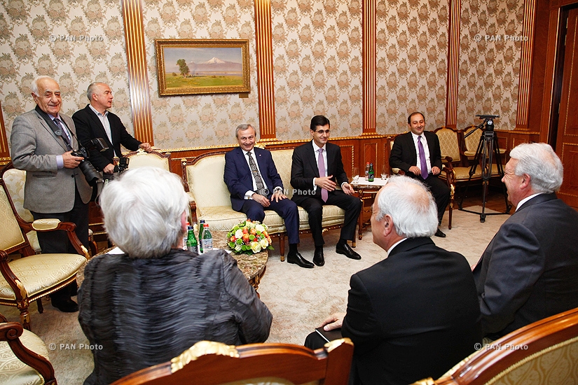Президент Армении Серж Саркисян принял лауреата премии президента Армении по ИТ за 2014 год Марио Маццолу