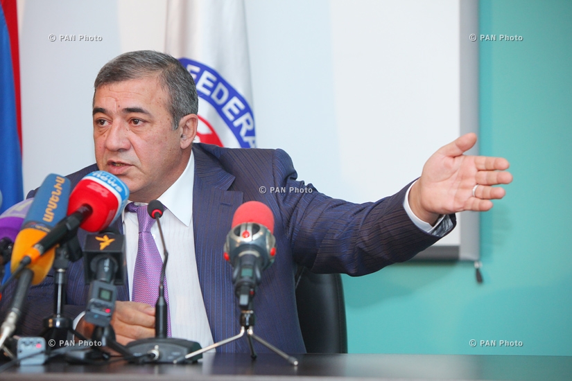 Press conference of Ruben Hayrapetyan, President of Football Federation of Armenia