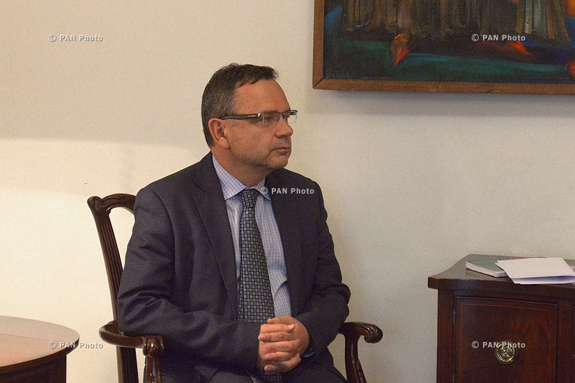 Armenian Foreign Minister Edward Nalbandyan receives  Newly appointed French Ambassador to Armenia Jean-François Charpentier