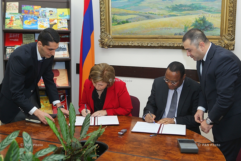 Правительство Армении и Эфиопии подписали соглашение о сотрудничестве в культурной сфере
