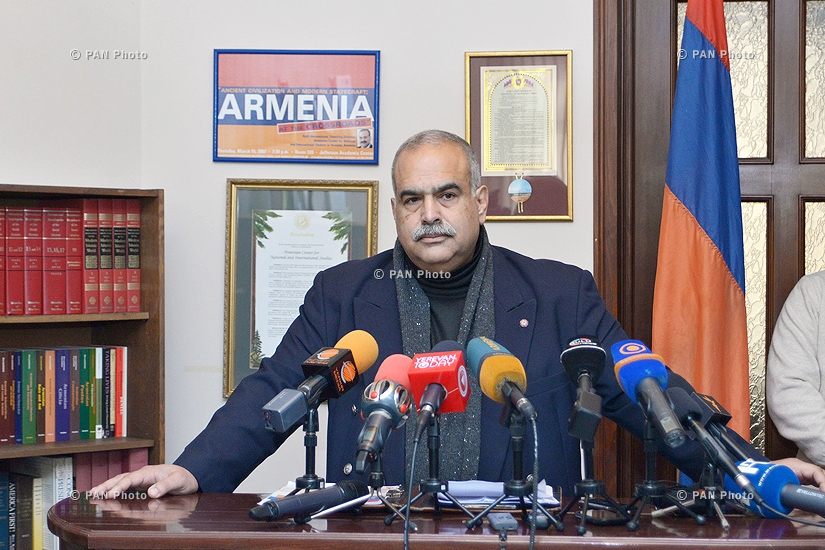 Press conference of Heritage party's leader Raffi Hovannisian