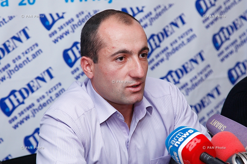 Press conference of Vardan Tovmasyan, Vanik Mkhitaryan and Roman Sahradyan