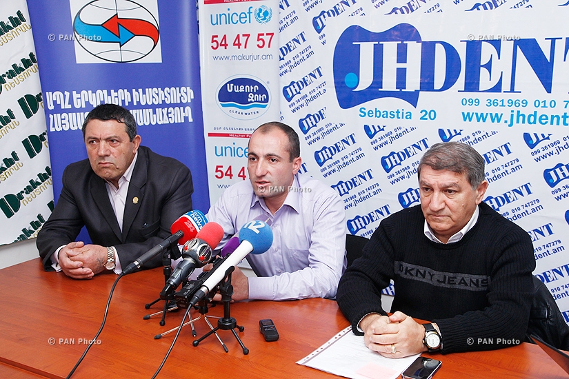 Press conference of Vardan Tovmasyan, Vanik Mkhitaryan and Roman Sahradyan