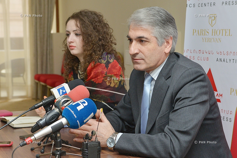 Press conference of the chairman of the Union of Employers Gagik Makaryan and president of Akcern Hakob Baghdasaryan