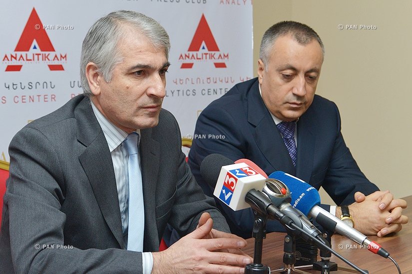 Press conference of the chairman of the Union of Employers Gagik Makaryan and president of Akcern Hakob Baghdasaryan