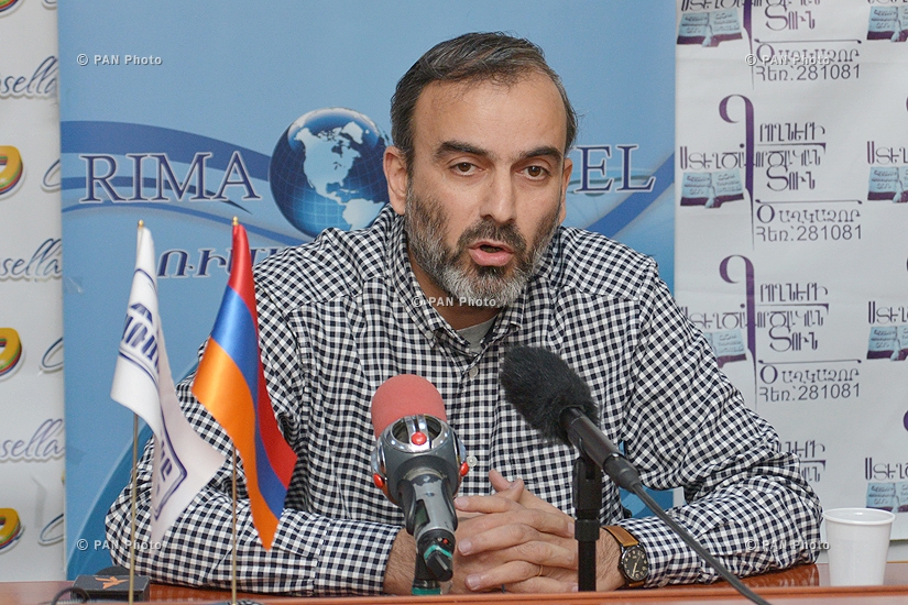 Press conference of Jirayr Sefilyan, coodinator of Pre-Parliament Initiative's secretariat