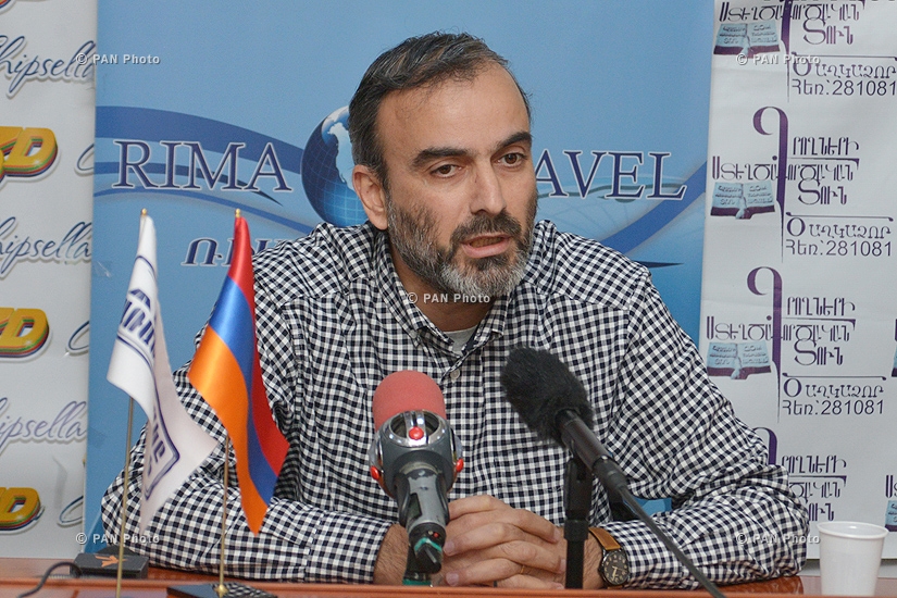 Press conference of Jirayr Sefilyan, coodinator of Pre-Parliament Initiative's secretariat