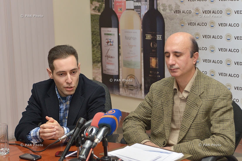Press conference of “Our city” initiative members Vardan Geravetyan, Grigor Ghazaryan and artist Vardan Gabrielyan