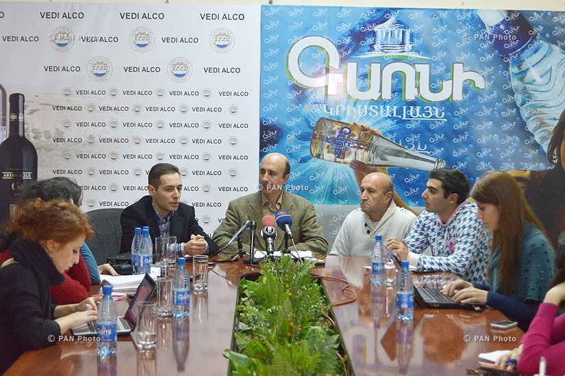 Press conference of “Our city” initiative members Vardan Geravetyan, Grigor Ghazaryan and artist Vardan Gabrielyan