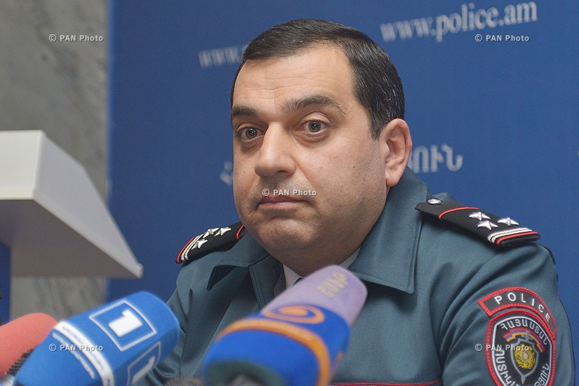 Press conference of Deputy Head of RA Police, Colonel Samvel Hovhannisyan and First Deputy Head of General Department of State Protection of RA Police, Colonel Vardan Minasyan