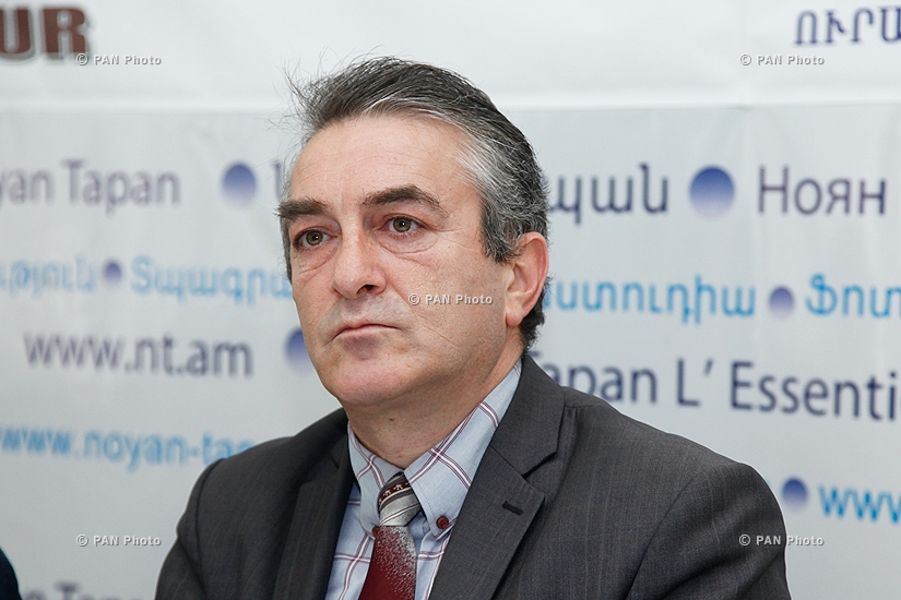 Press conference of 'Rights and Support' Foundation's members Gagik Sarukhanyan, Tigran Khzmalyan and Syuzan Simonyan