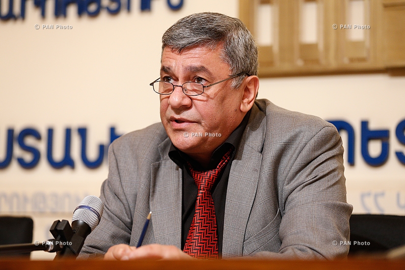 Пресс-конференция председателя Госкомитета по науке Самвела Арутюняна