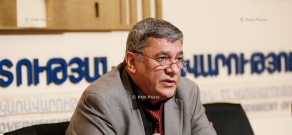 Пресс-конференция председателя Госкомитета по науке Самвела Арутюняна