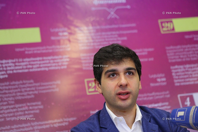 Пресс-конференция художественного руководителя и главного дирижера Государственного молодежного оркестра Армении Сергея Смбатяна