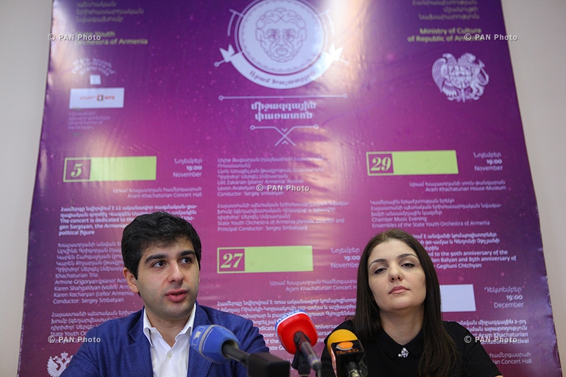 Пресс-конференция художественного руководителя и главного дирижера Государственного молодежного оркестра Армении Сергея Смбатяна