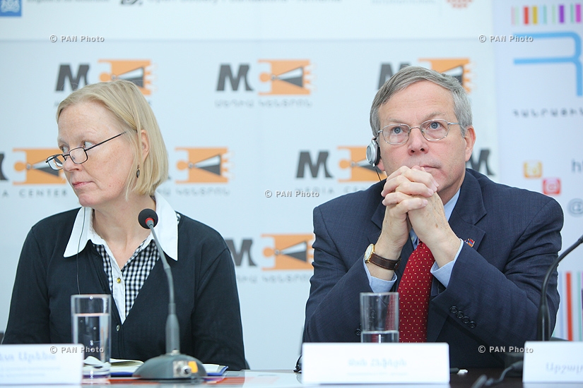 Joint press conference of “Stop Violence against Women” Coalition and U.S ambassador to Armenia John Heffern