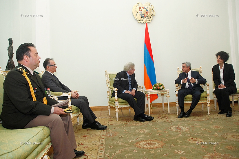 Президент Армении Серж Саркисян принял вице-президента Уругвая Данило Астори