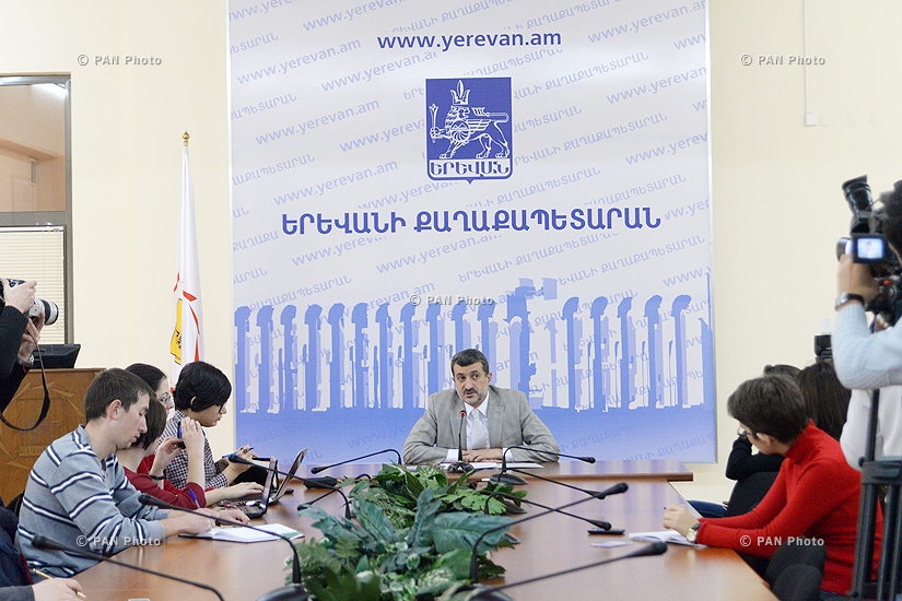 Press conference of Yerevan Deputy Mayor Aram Sukiasyan