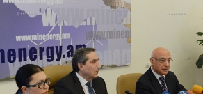 Пресс-конференция заместителей Министра Энергетики Армении Арега Галстяна и Иосифа Исаяна