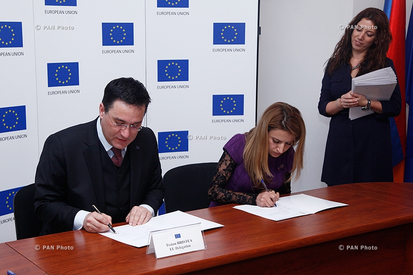 Հայաստանում ԵՄ պատվիրակությունը ստորագրել է համագործակցության մասին տասնհինգ համաձայնագրեր
