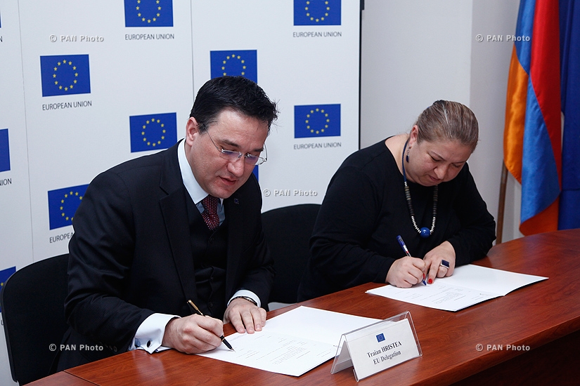 EU Delegation to Armenia signed 15 cooperation agreements