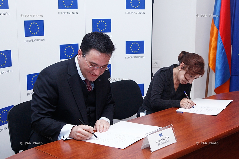 EU Delegation to Armenia signed 15 cooperation agreements