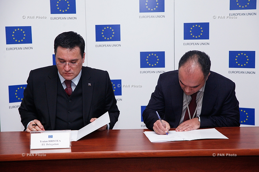 Հայաստանում ԵՄ պատվիրակությունը ստորագրել է համագործակցության մասին տասնհինգ համաձայնագրեր