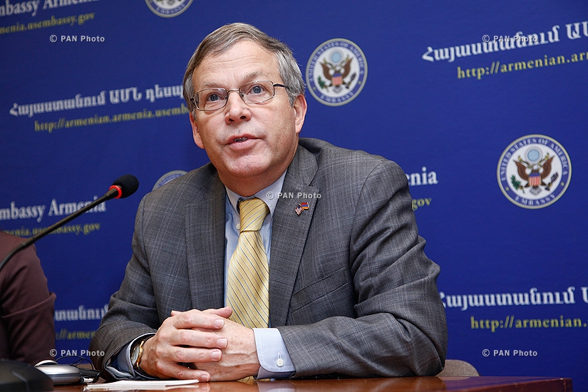 Year-end press conference of U.S ambassador to Armenia John Heffern