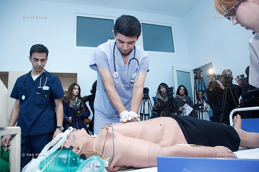 Открытие учебного симуляционного центра Ереванского государственного медицинского университета (ЕГМУ) имени Мхитара Гераци