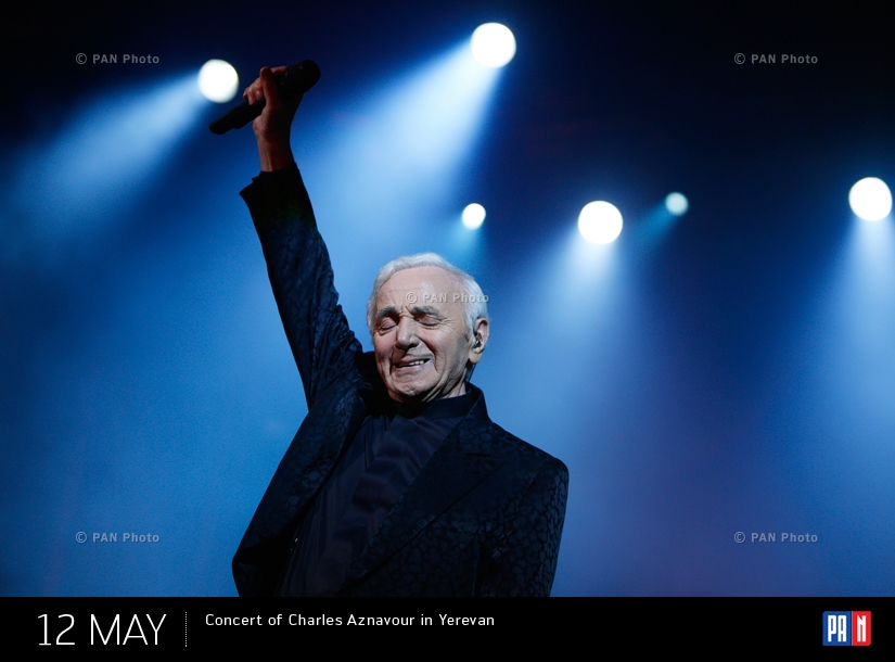 Concert of Charles Aznavour in Yerevan, Armenia