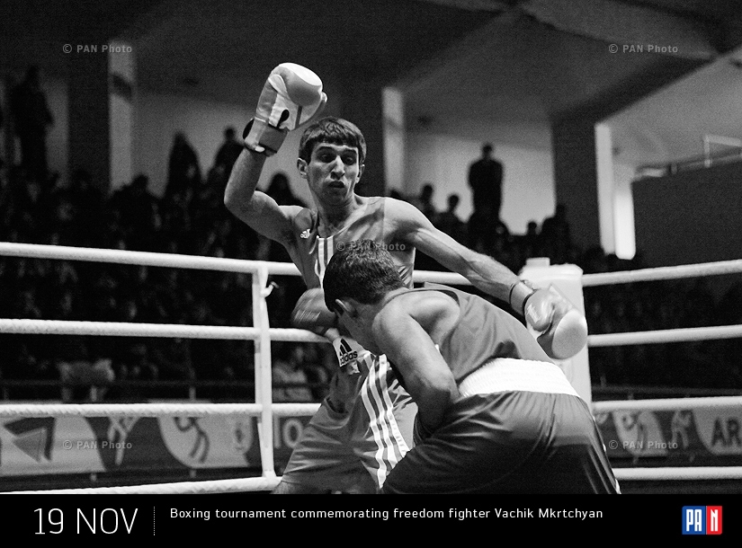  Boxing tournament commemorating freedom fighter Vachik Mkrtchyan. Yerevan, Armenia