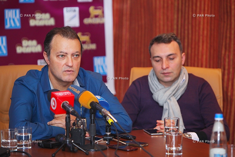 Press conference of Armen Martirosyan, Hrach Keshishyan, Alla Levonyan, Gor Sujyan and Zara Sargsyan