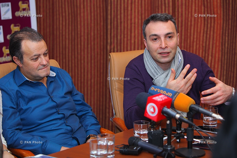 Press conference of Armen Martirosyan, Hrach Keshishyan, Alla Levonyan, Gor Sujyan and Zara Sargsyan