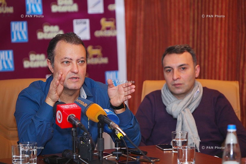 Press conference of Armen Martirosyan, Hrach Keshishyan, Alla Levonyan, Gor Sujyan and Zara Sargsyan