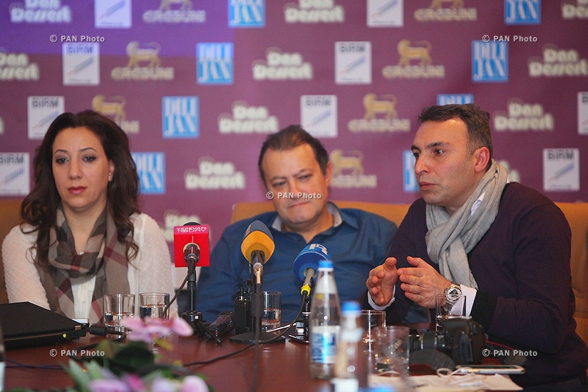 Press conference of Armen Martirosyan, Hrach Keshishyan, Alla Levonyan, Gor Sujyan and Zara Sargsyan