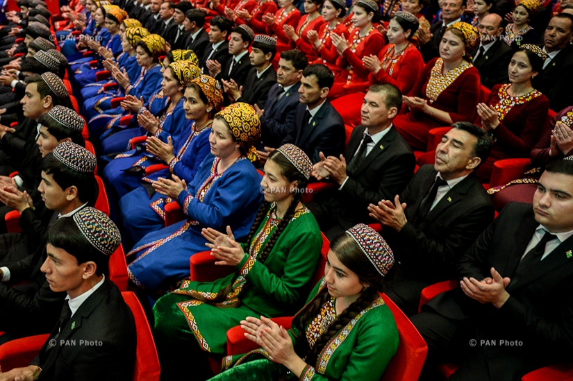Concert of Armenian and Turkmen cultural figures at Ruhiet Cultural Palace