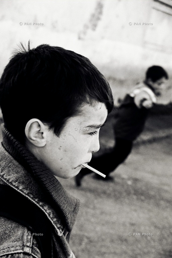 A young boy. Tskhinvali, South Ossetia