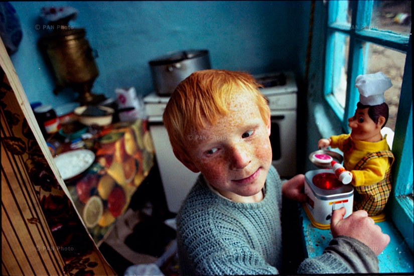 The red hair form Molokan family in Armenia  