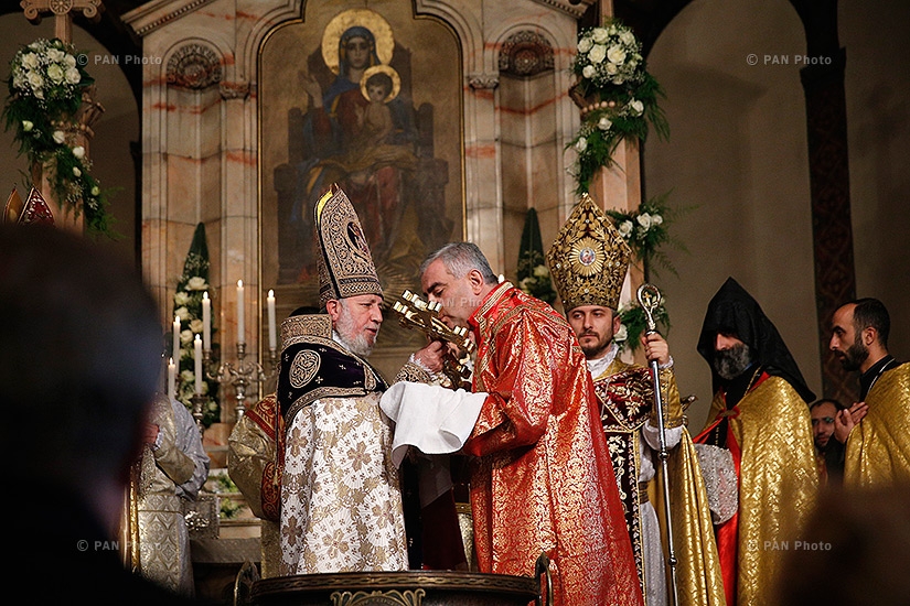 Christmas Liturgy serving ceremony in Mother See of Holy Etchmiadzin