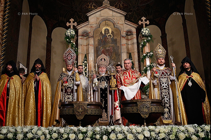 Christmas Liturgy serving ceremony in Mother See of Holy Etchmiadzin