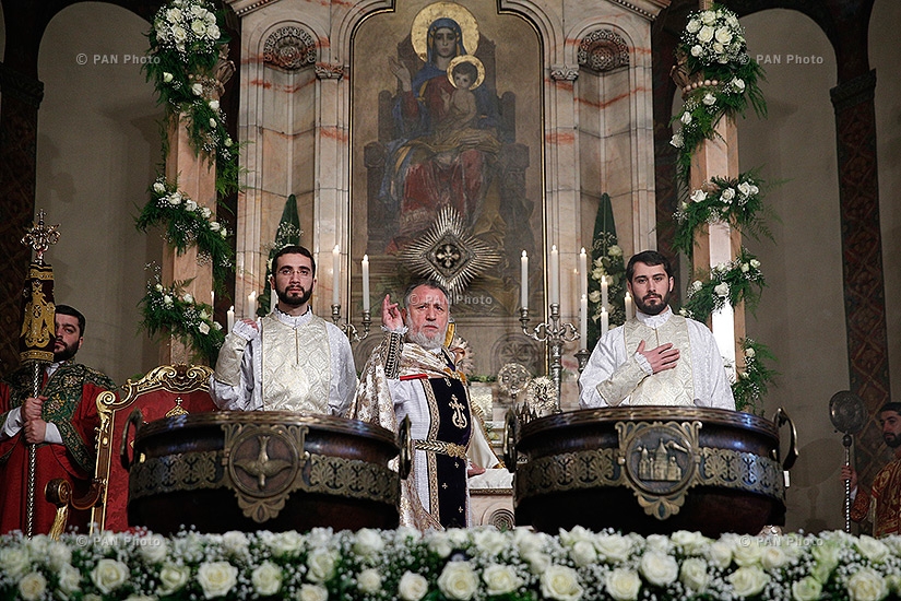 Christmas Liturgy serving ceremony in Mother See of Holy Etchmiadzin